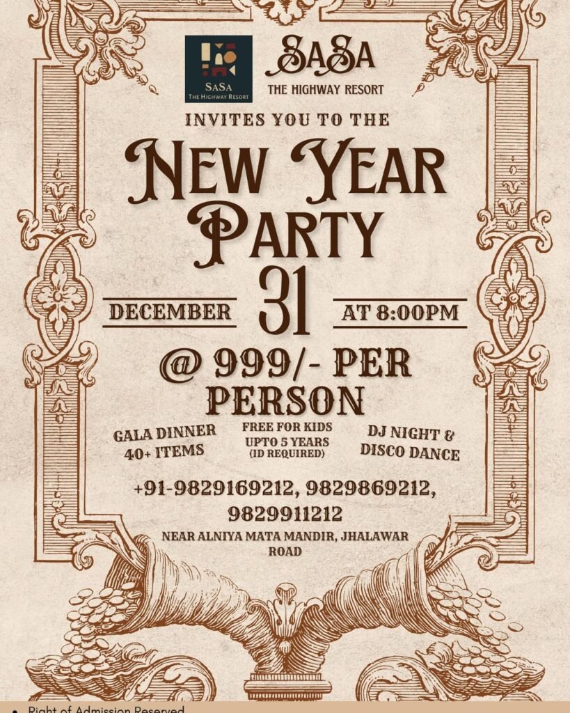 Best New Year Eve Party in Kota