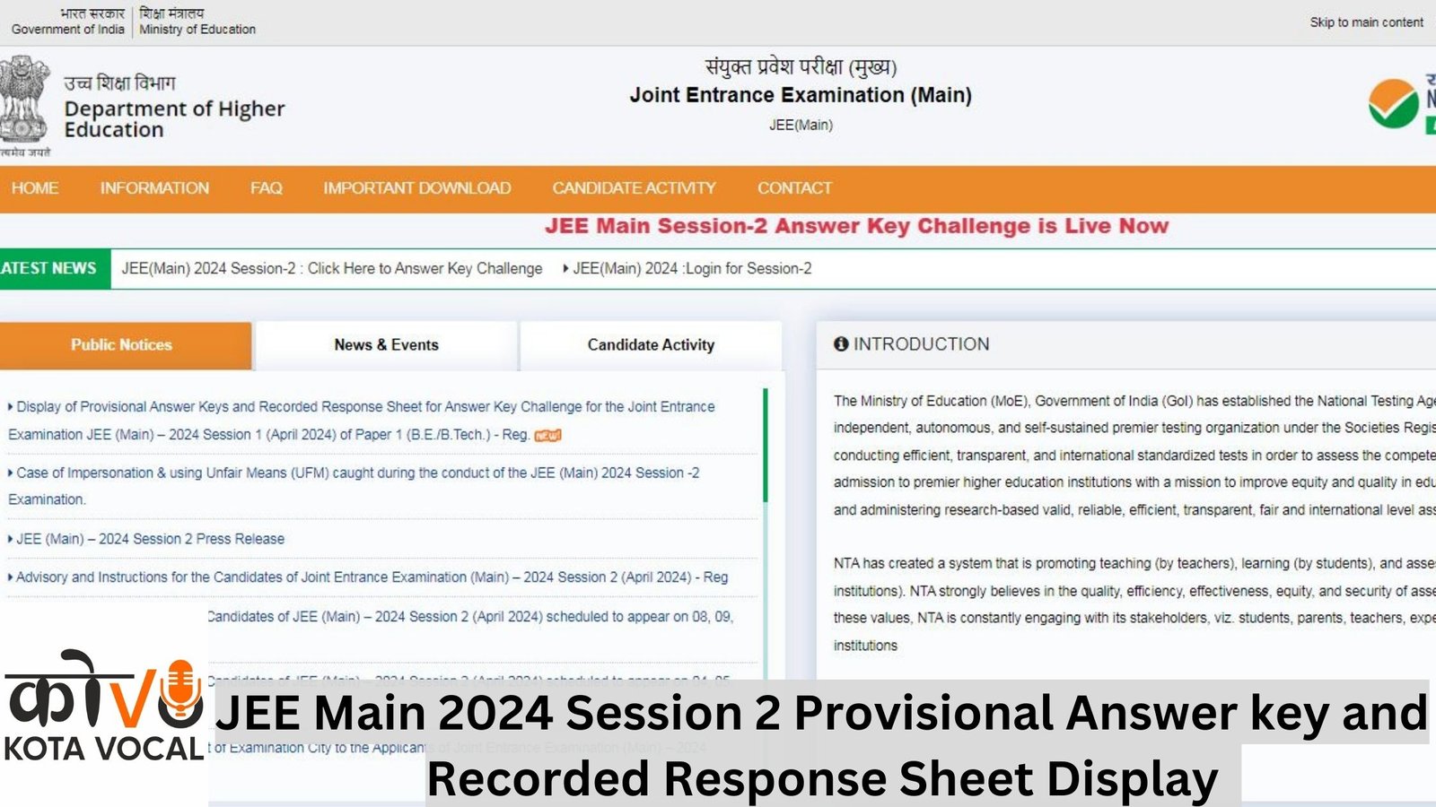 JEE Main 2024 Session 2