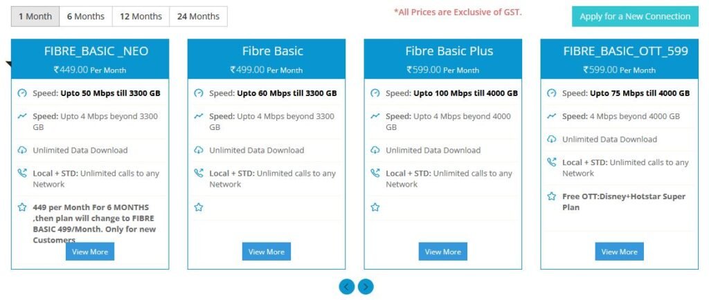 New BSNL Broadband Plans