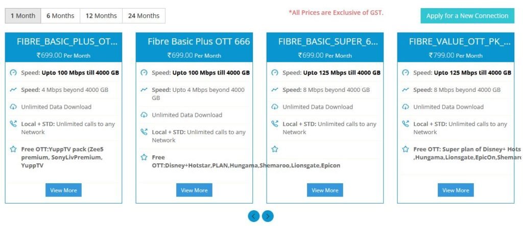 New BSNL Broadband Plans Basic Super