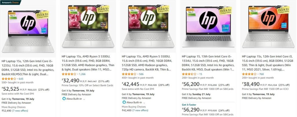 Amazon Prime Day Sale 2024 -HP Laptops